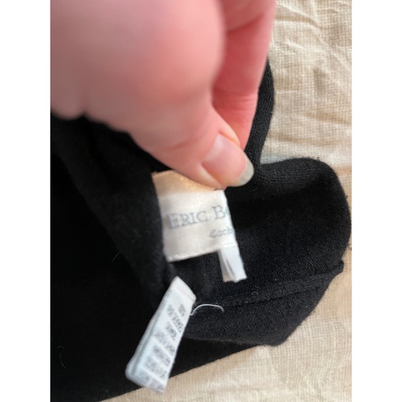 Eric bompard black cashmere Henley sweater women's fitted large - Picture 5 of 11